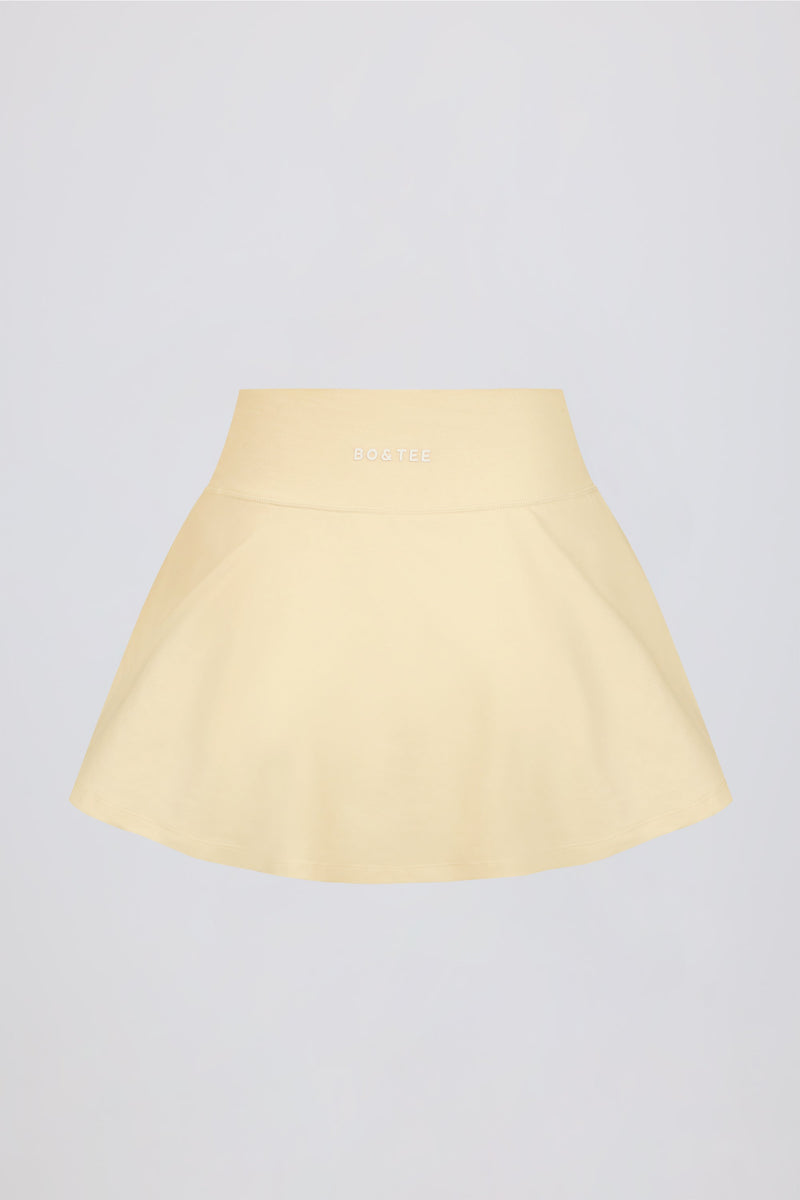 Crossover Mini Skort in Lemon Marl