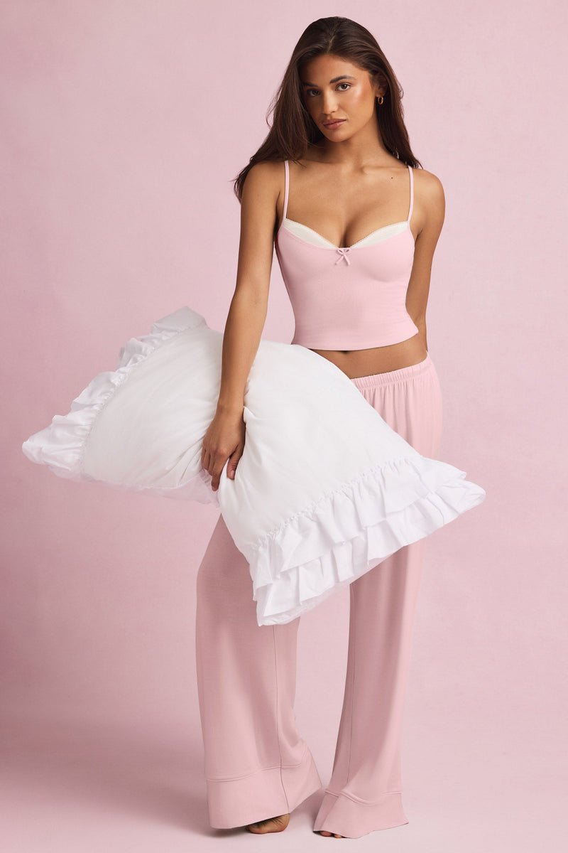 Modal Camisole Pyjama Top in Baby Pink